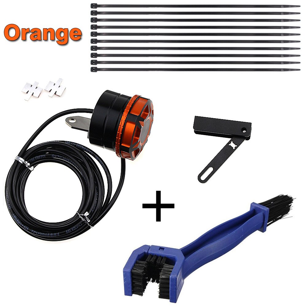 Motorcycle Chain Lubricator Oiler System for KTM Duke RC 125 200 390 Enduro Supermoto SM SMC Adventure 690 950 990: Orange