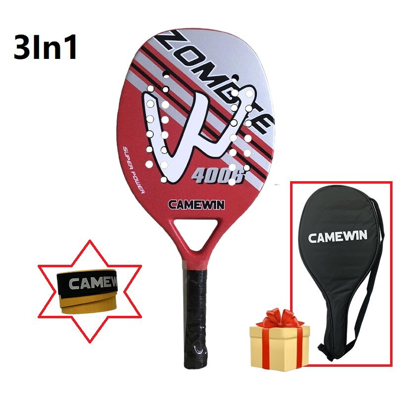 Camwin Raquete Strand Tennis Carbon Fabrikanten Strand Bal Klepels Padel Racket Pala Padel Outdoor Sport Met Cover