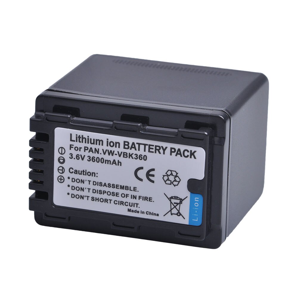 VW-VBK360 VBK360 Battery for Panasonic HC-V10, HC-V100, HC-V100M, HC-V500, HC-V500M, HC-V700, HC-V700M, HDC-HS60, HDC-HS80
