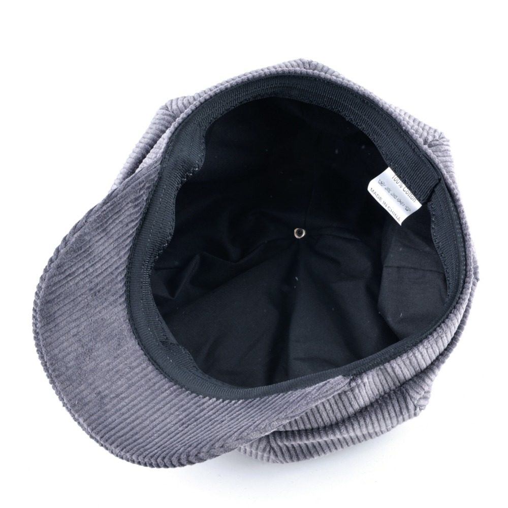 Tqmsmy unisex ottekantet hat mænd efterår corduroy stof gorras planas mænds newsboy cap kvinder ensfarvet hatte til mænd baretter