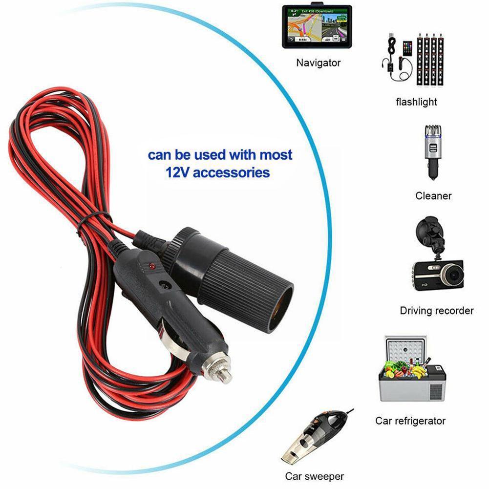 5M 12V Auto Verlengkabel Voor Sigarettenaansteker Auto Sigarettenaansteker Universele Socket Verlengsnoer Kabel Adapter 2022 N T9O2