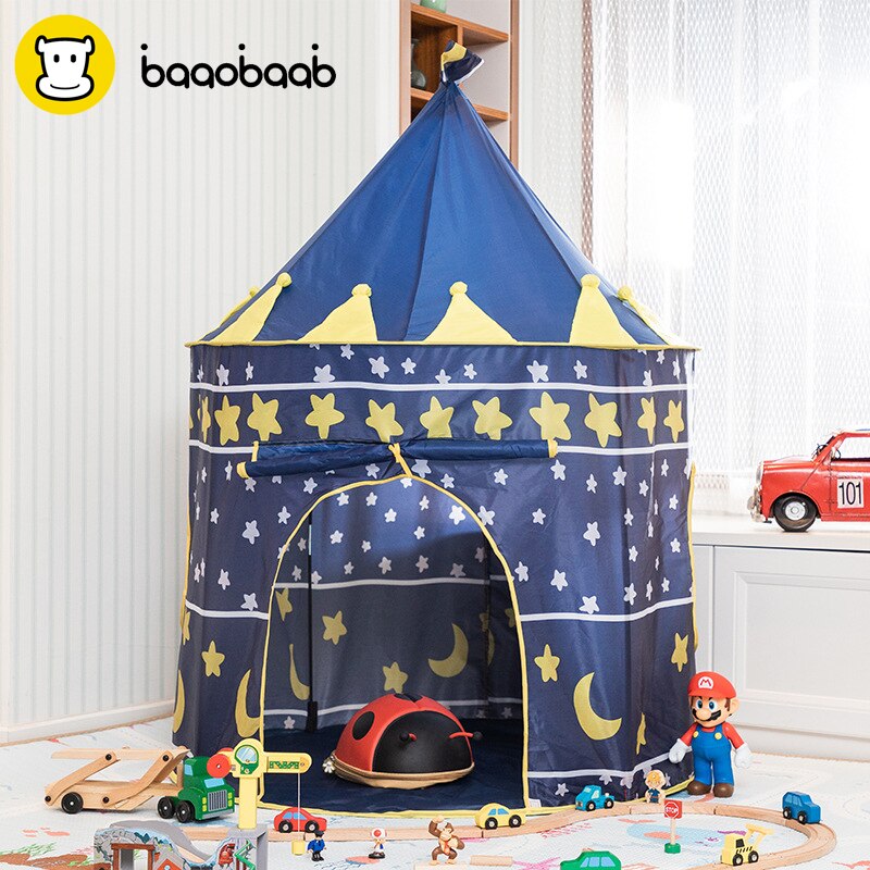 BAAOBAAB ZP03 Spelen Tent Draagbare Opvouwbare Tipi Opvouwbare Tent Kinderen Jongen Castle Cubby Play House Kids Outdoor Speelgoed Tenten