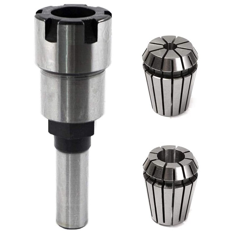Best 1/2 Inch Shank Router Collet Extension Chuck Converter Adapter, Router Bit Convert 1/2-Inch &amp; 1/4-Inch Shank Bits