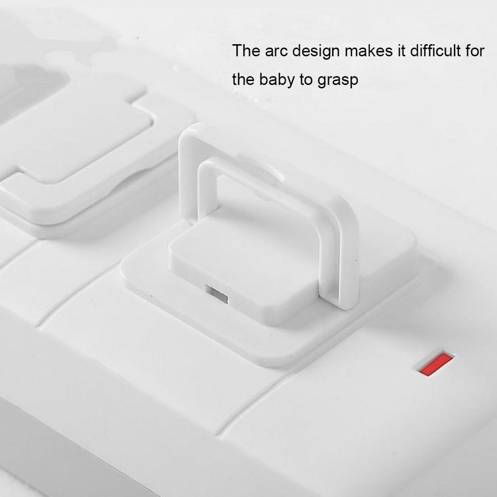 50PCS Socket Lock Socket Protective Cover Proof Child Safety Plug Protector Guard Mains Prevent Electric Shock Safety 5FM