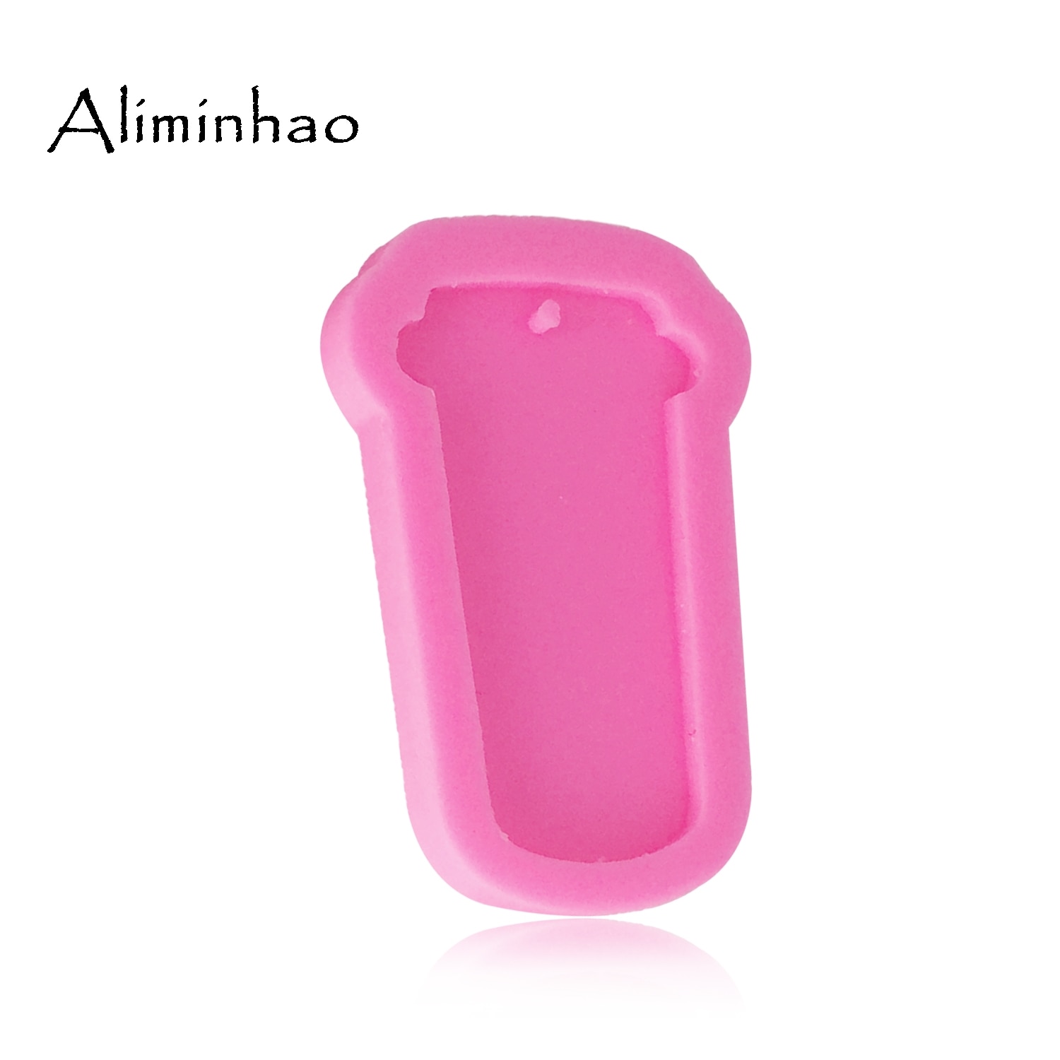 DY0051 DIY siliconen glimmende cup mold voor sleutelhanger hanger decoratie mallen voor polymeer klei Mallen epoxyhars mal