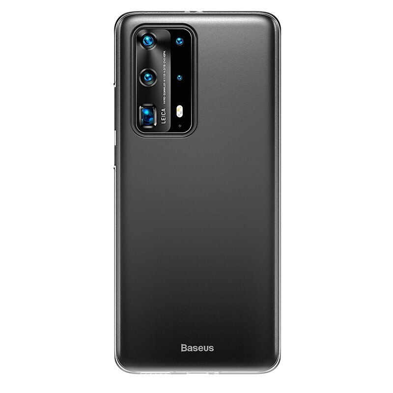 Baseus ultra Sottile Cassa Del Telefono per Huawei P40 pro più P40 Caso Coque Opaca Trasparente Della Copertura Posteriore Antiurto per Huawei P 40 pro Fundas: For P40 Pro Plus / trasparente nero