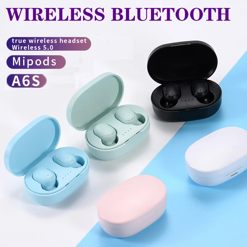 Auriculares TWS A6S inalámbricos por Bluetooth, PK, Xiaomi Redmi Airdots Air 2 SE Airdots mi PRO 2, auriculares con cancelación de ruido