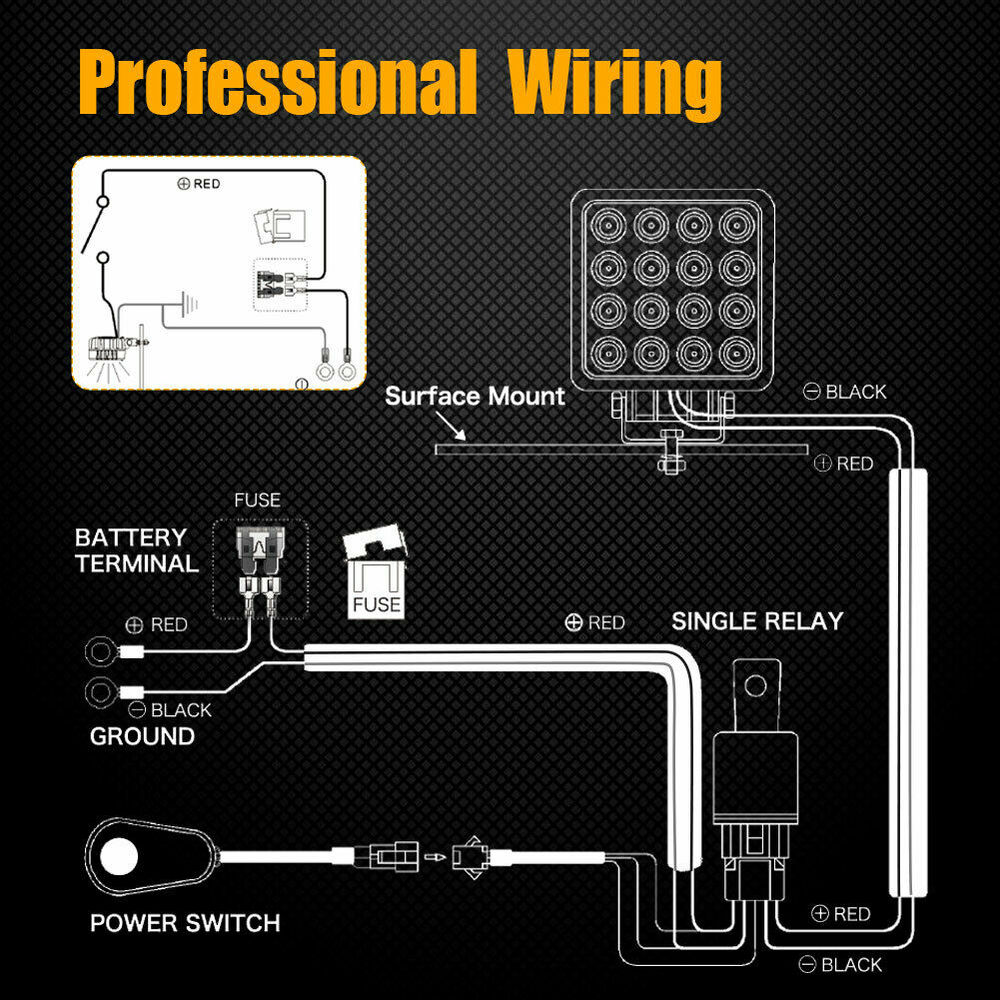 Mistlamp Schakelaar Bedrading Kit ,12V Universele Auto Led Mistlamp Aan