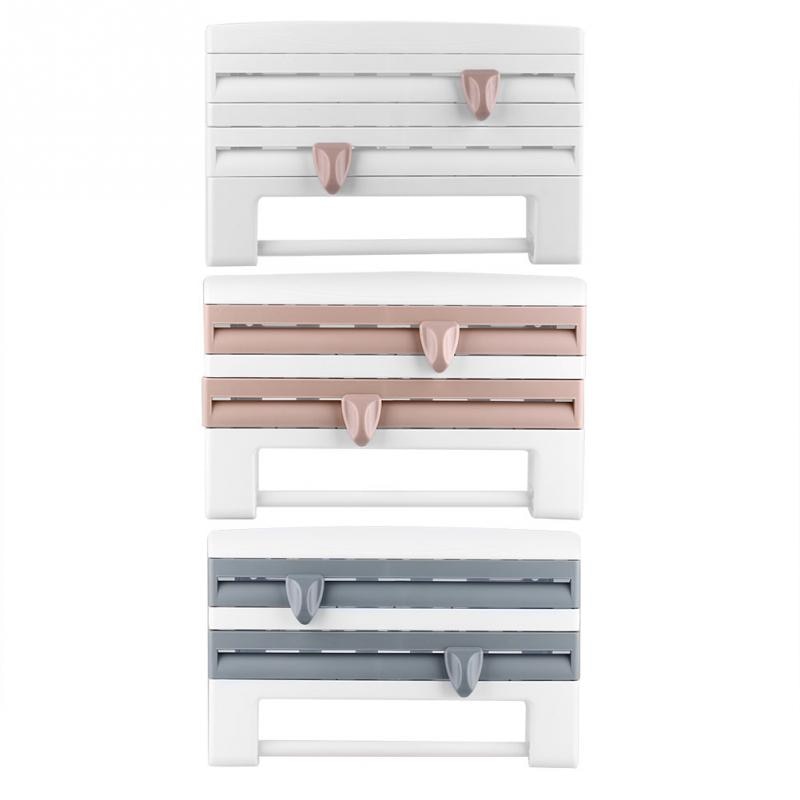 Soporte para pared de papel de cocina, organizador de cocina, dispensador de conservante, estante de almacenamiento para botellas de salsa de cocina, rollo de pared para almacenamiento de papel