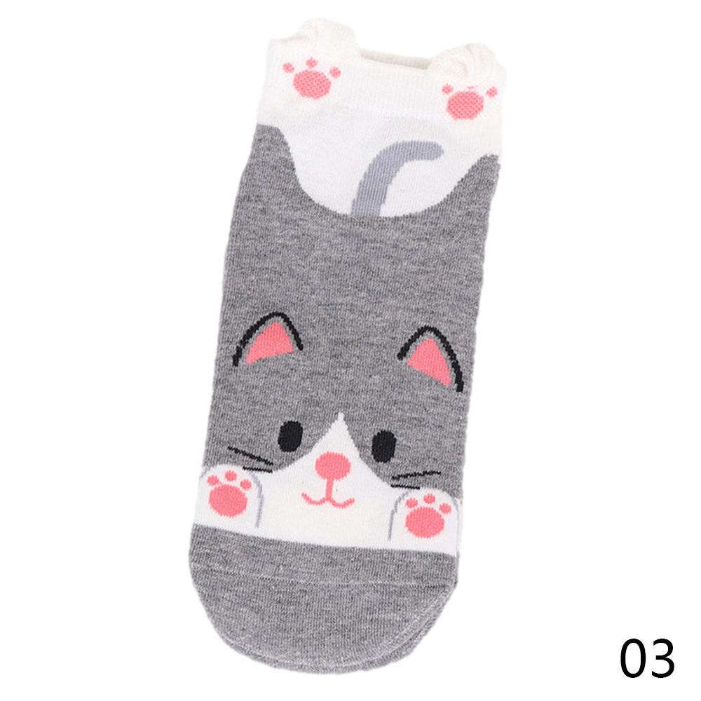 1 paio di calzini invernali morbidi caldi Color caramella per bambini calzini in cotone per ragazze simpatici animali calzini per bambini per bambini vestiti per bambini forniture per bambini: Gray