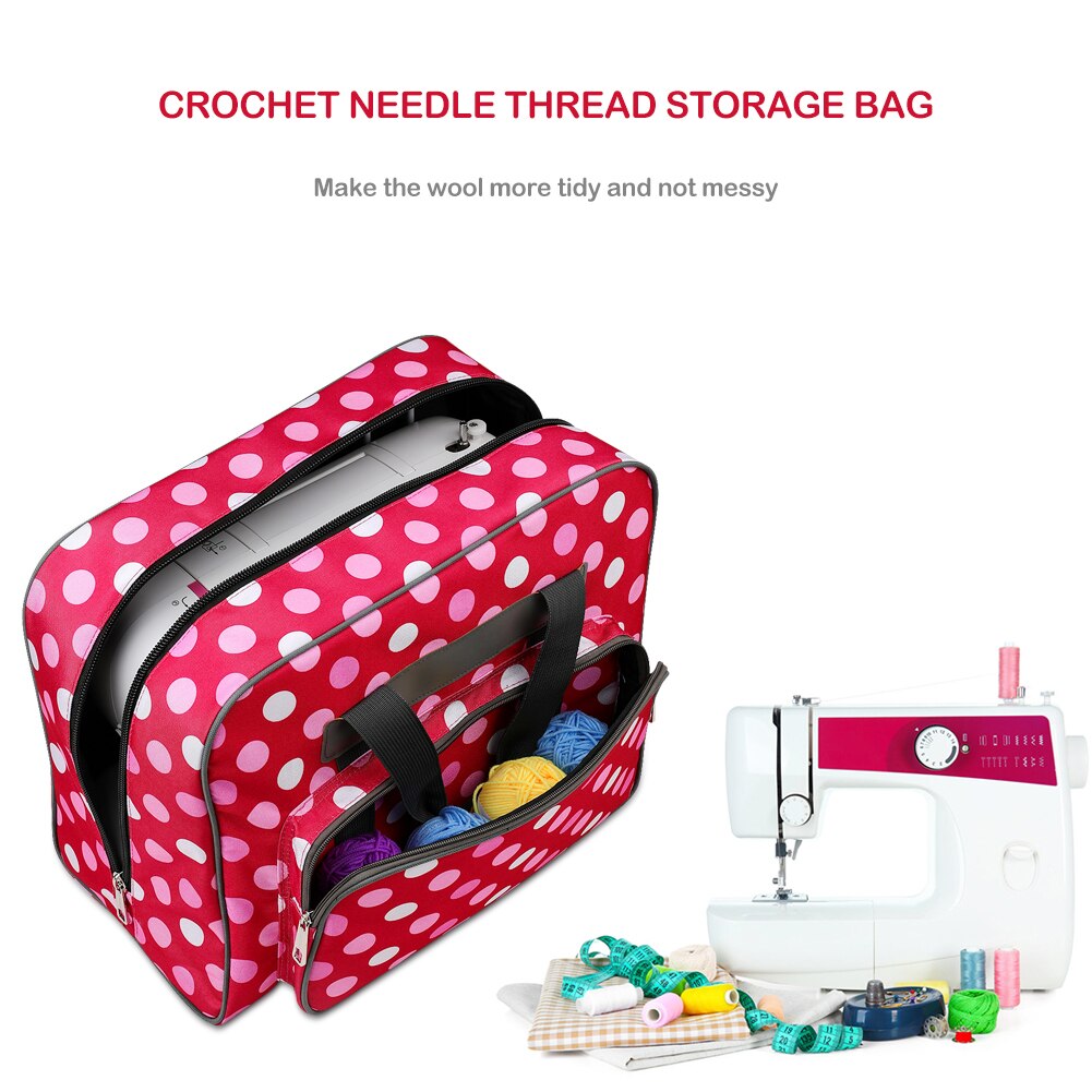 Embroidery Thread Storage Bag Large Capacity Knitting Crochet Hooks Organizer Thread Yarn Case Holder Sewing Tools Bag