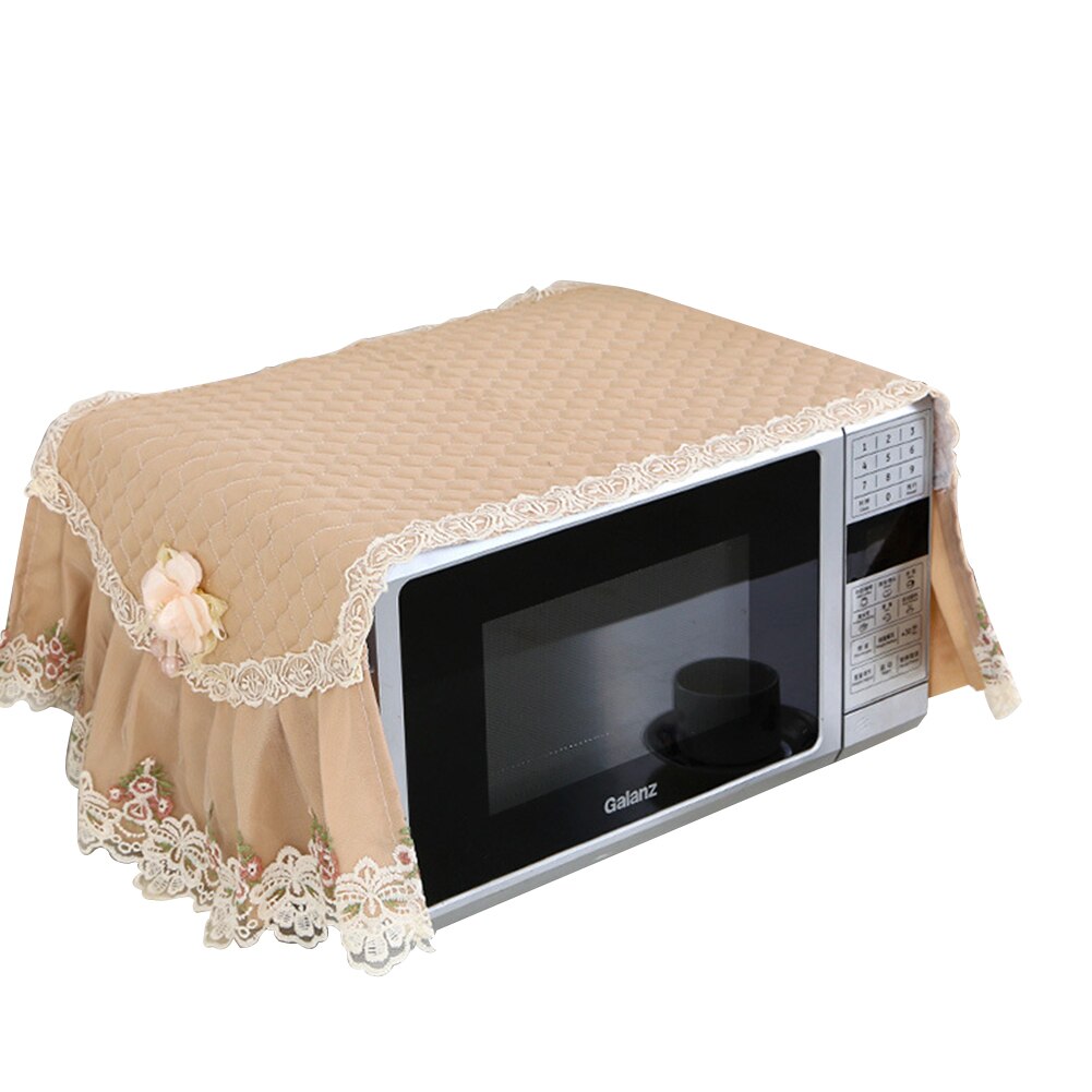 Tela de encaje gruesa multiusos, cubierta antipolvo para refrigerador, puerta única, a prueba de polvo, adecuada para la mayoría de las arandelas de nevera