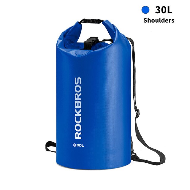 ROCKBROS 30L/40L Waterproof Bags Storage Dry Sack Bag For Canoe Kayak Rafting Outdoor Sport Swimming Bags Travel Kit Backpack: ST-006BL 30L