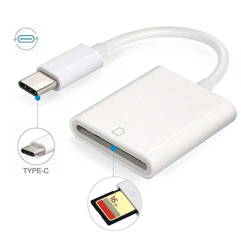 Lecteur de carte mémoire Micro SD OTG, adaptateur de foudre pour Apple Android Samsung Galaxy S8