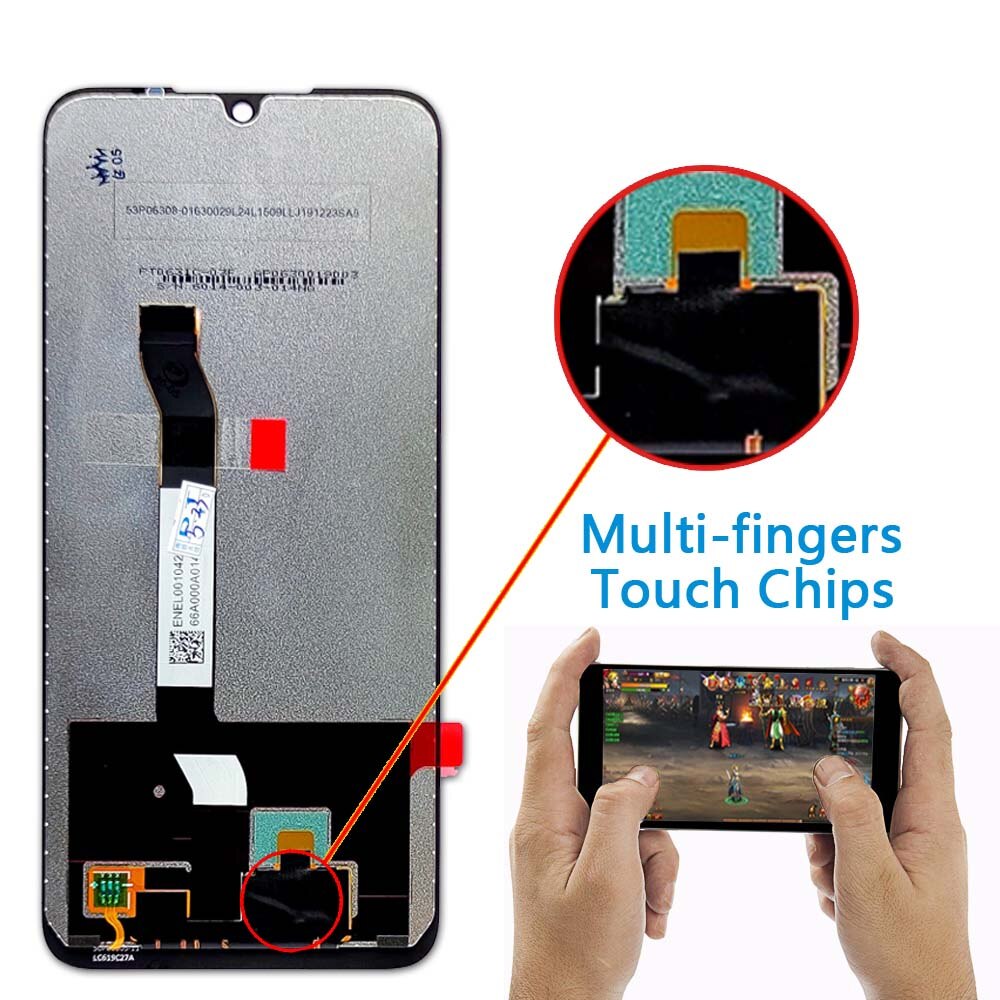 Originele Lcd Scherm Voor Xiaomi Redmi Note 8T 6.3 Inch Digitizer Vergadering Touch Frame Voor Redmi Note 8T global M1908C3XG Display