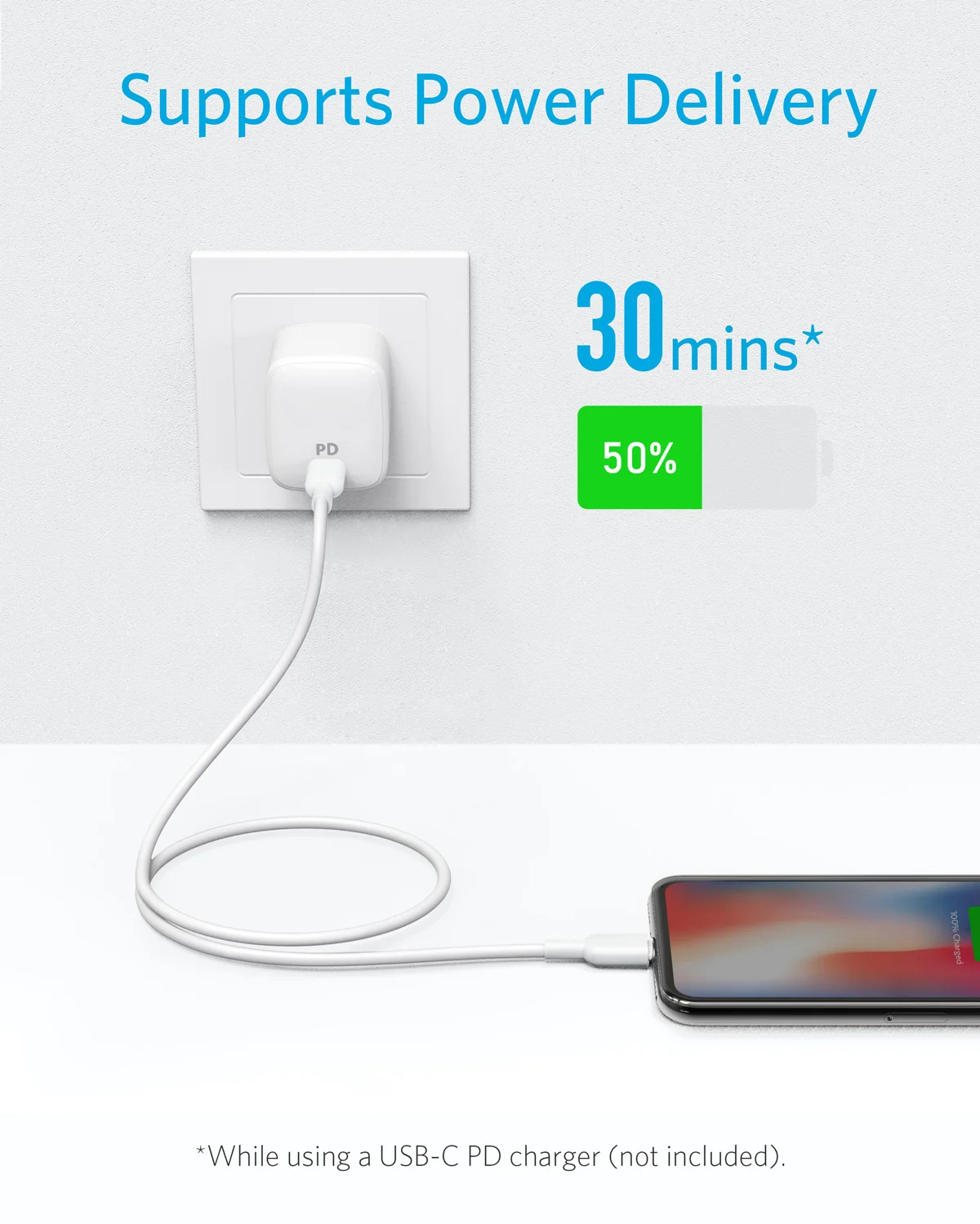 Anker powerline ii usb c till lightning-kabel 3a snabbladdningskabel mfi-certifierad för iphone 14 13 12 14 pro max datasynkroniseringskabel