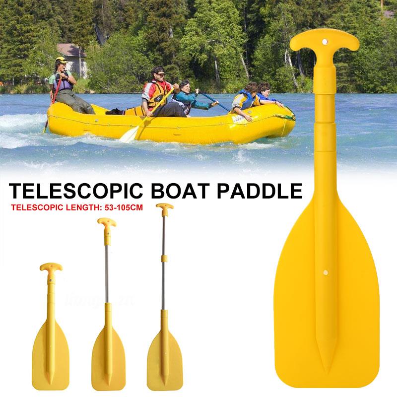 PVC Yellow Telescopic Compact Boat Boat Paddle Telescopic Paddle Durable River Movement Sports Economic Portable Boating