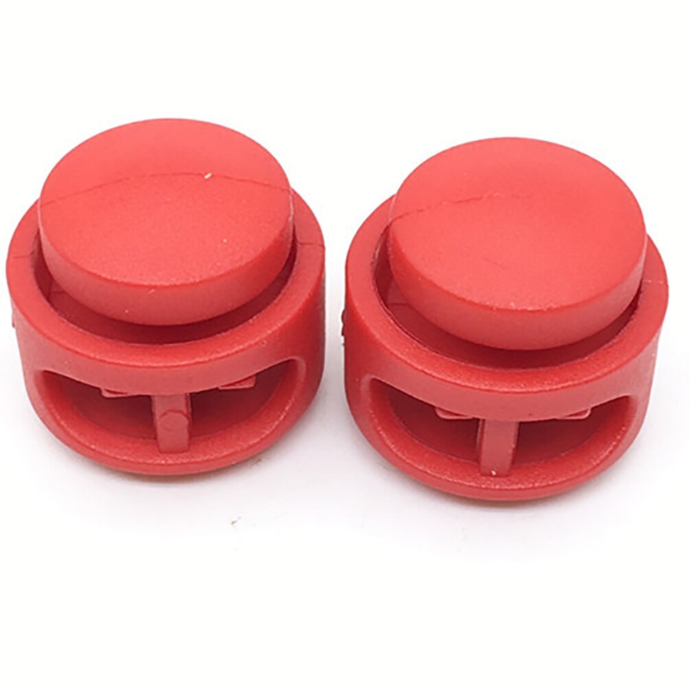 50PCS Double Hole Spring Cord Lock Round Ball Shaped Toggle Stoppers Apparel Shoelace Sportswear DIY Accessories: 4