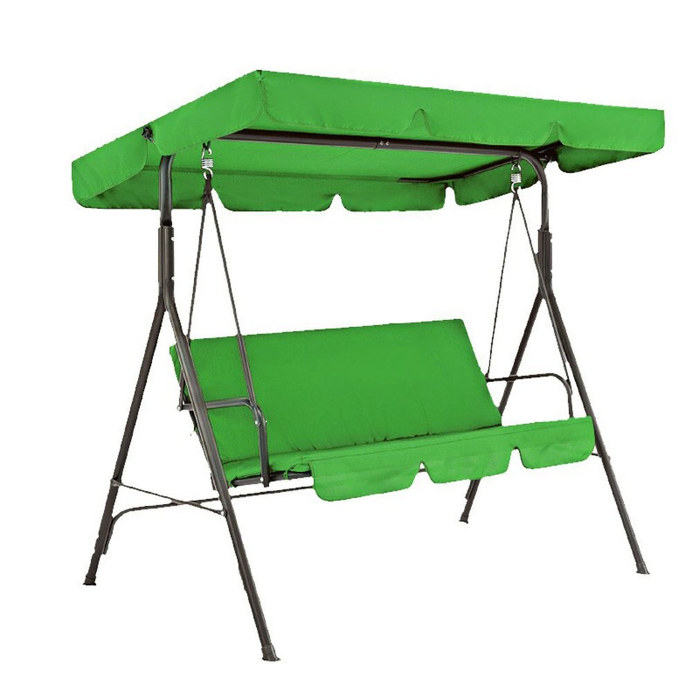 Cover Voor Tuin Schommel Waterdichte Tuin Swing Cover Seat Top Kussenhoezen Ondersteuning Voor Tuin Swing 3 Zits Accessoires: 190x132x15 green