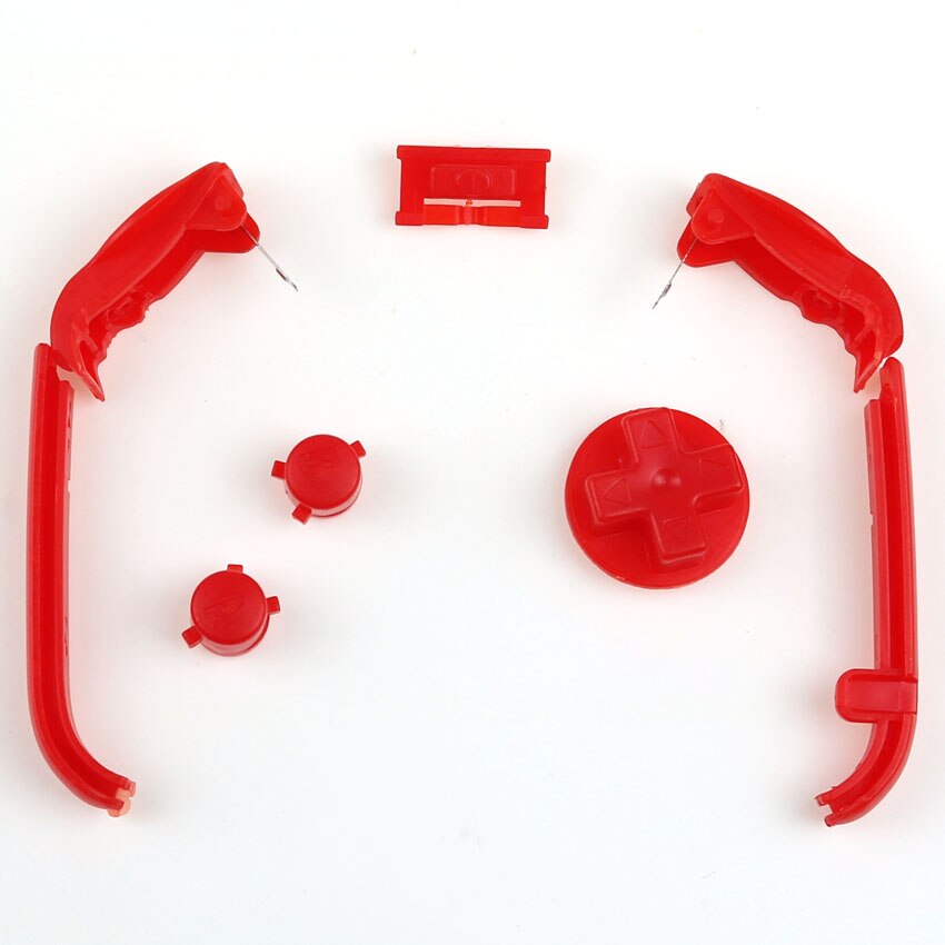 Dla nintendo GBA przyciski Gameboy advance kolor przycisk dla GBA LR przycisk konserwacja akcesoria zamienne 16 kolorów: red