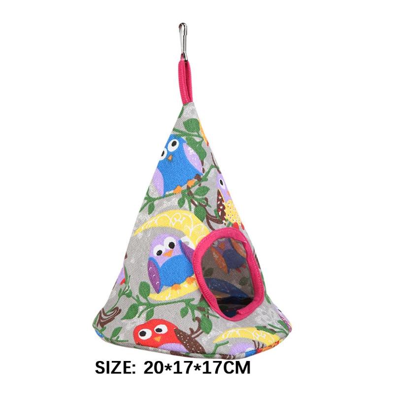 Kegelvormige hangmat voor huisdieren, hamster, rat, papegaai, fret, hamster, hangend bedkussen, hamsterhuis, kooiaccessoires voor hamsters: H