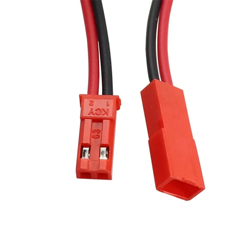 JST macho e fêmea Plug cabo conector fio para brinquedos RC bateria, lâmpada LED, 2 pinos, 100mm, 150mm, 10 pares