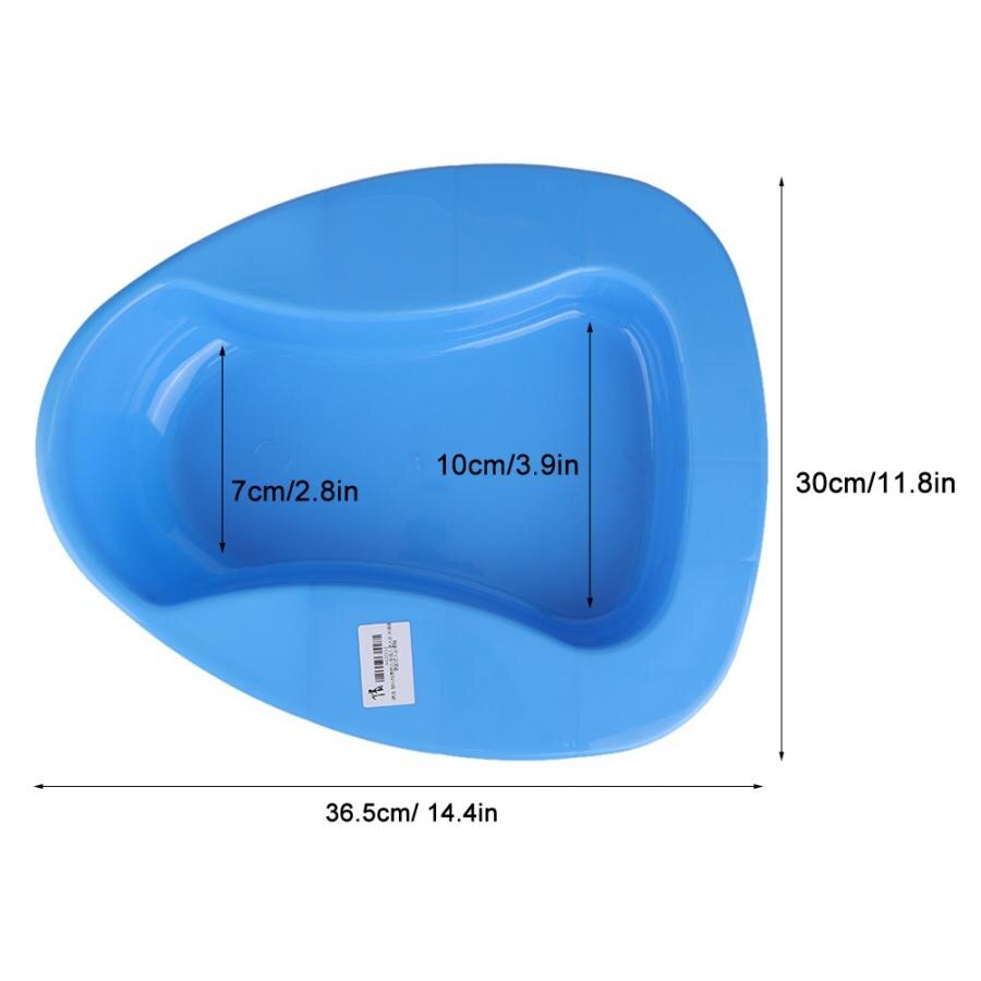 Washable Firm Thick Plastic Stable Bedpan Heavy Duty Smooth Bed Commode for Bed-Bound Patient and Elderly Disabled People