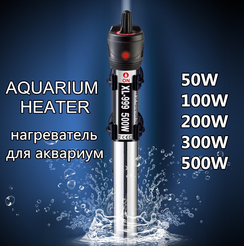 50w-500w Stainless Steel Fish Tank Water Heater Adjustable Aquarium Heater Temperature Controller Or Only Heater Protecitve Case