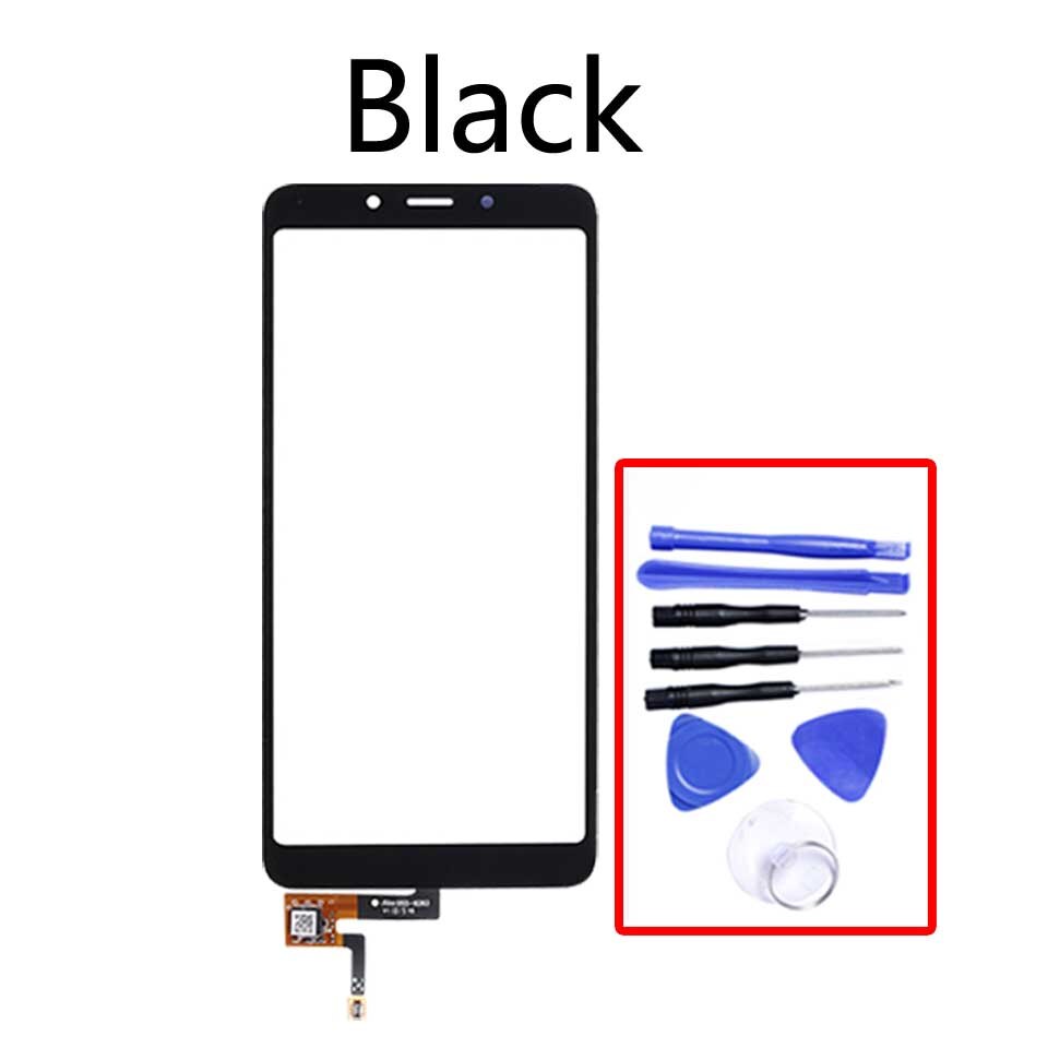 5.45 &quot;Voor Xiaomi Redmi 6 Redmi6 Redmi 6A Touch Screen Panel Sensor Lcd-scherm Glas Lens Panel Touchscreen Digitizer: Black-With tool