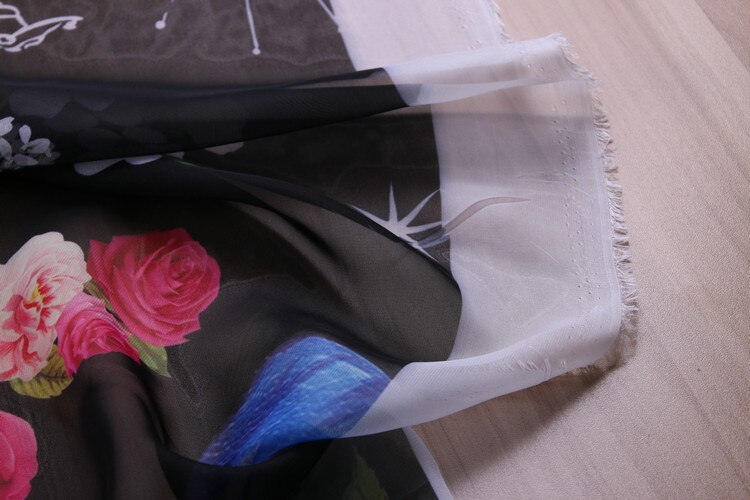 very thin chiffon fabric,planets and rockets printed chiffon fabric,anturm wear women blouse dress transparent thin fabric