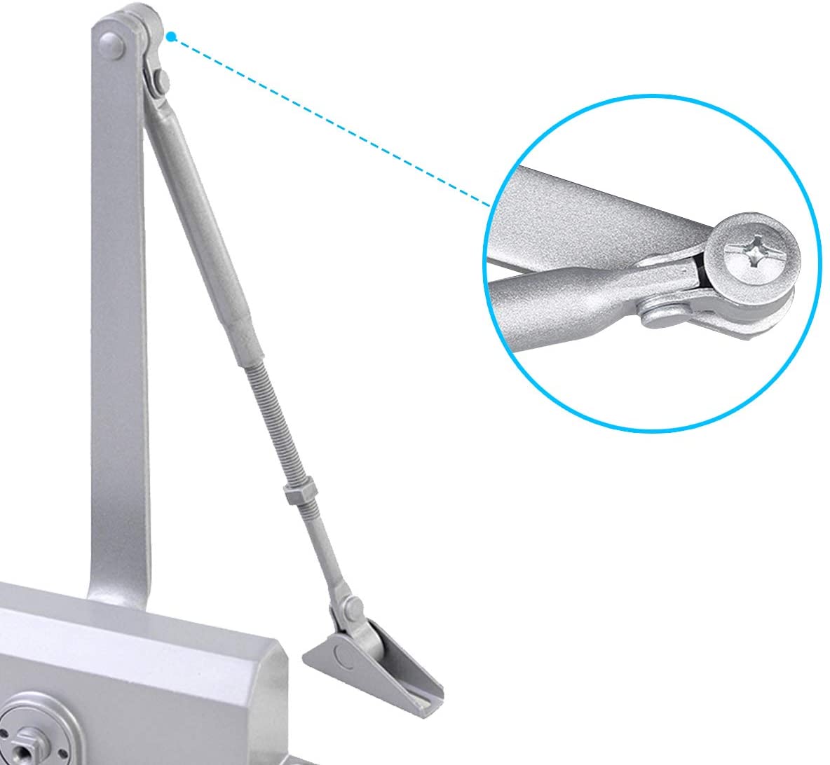 Adjustable Speed And Durable Anti-oxidation Stable Adjustable Automatic Door Closer Opening And Closing Quiet And Safe Effort