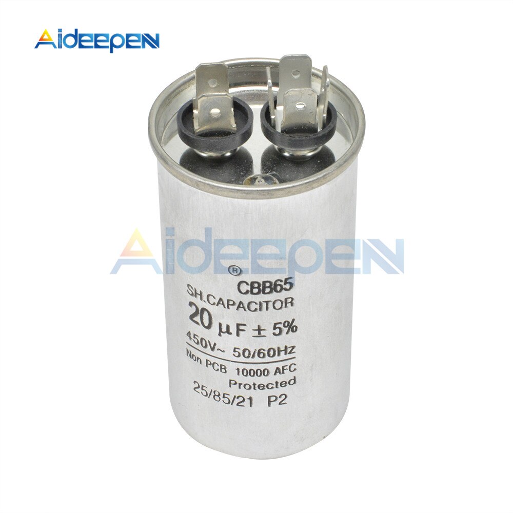 CBB65 20uF 450V AC Motor Capacitor Air Conditioner Compressor Start Capacitor for Air Conditionin Refrigerator Oven Water Pump