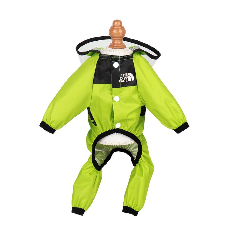 Big Dog Waterproof Dog Raincoat 8 Size Polyester Reflective Hooded Raincoat Dog Pet Raincoat Chihuahua French Bulldog