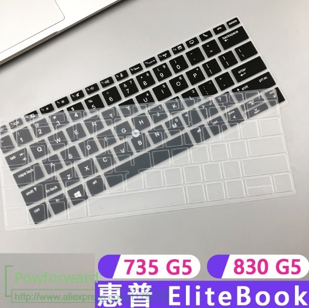 For 13.3" HP EliteBook 830 G5 / 735 G5 / 735 G6 Keyboard Cover Soft Keyboard Protector Laptop Keyboard Skin (with Pointing)