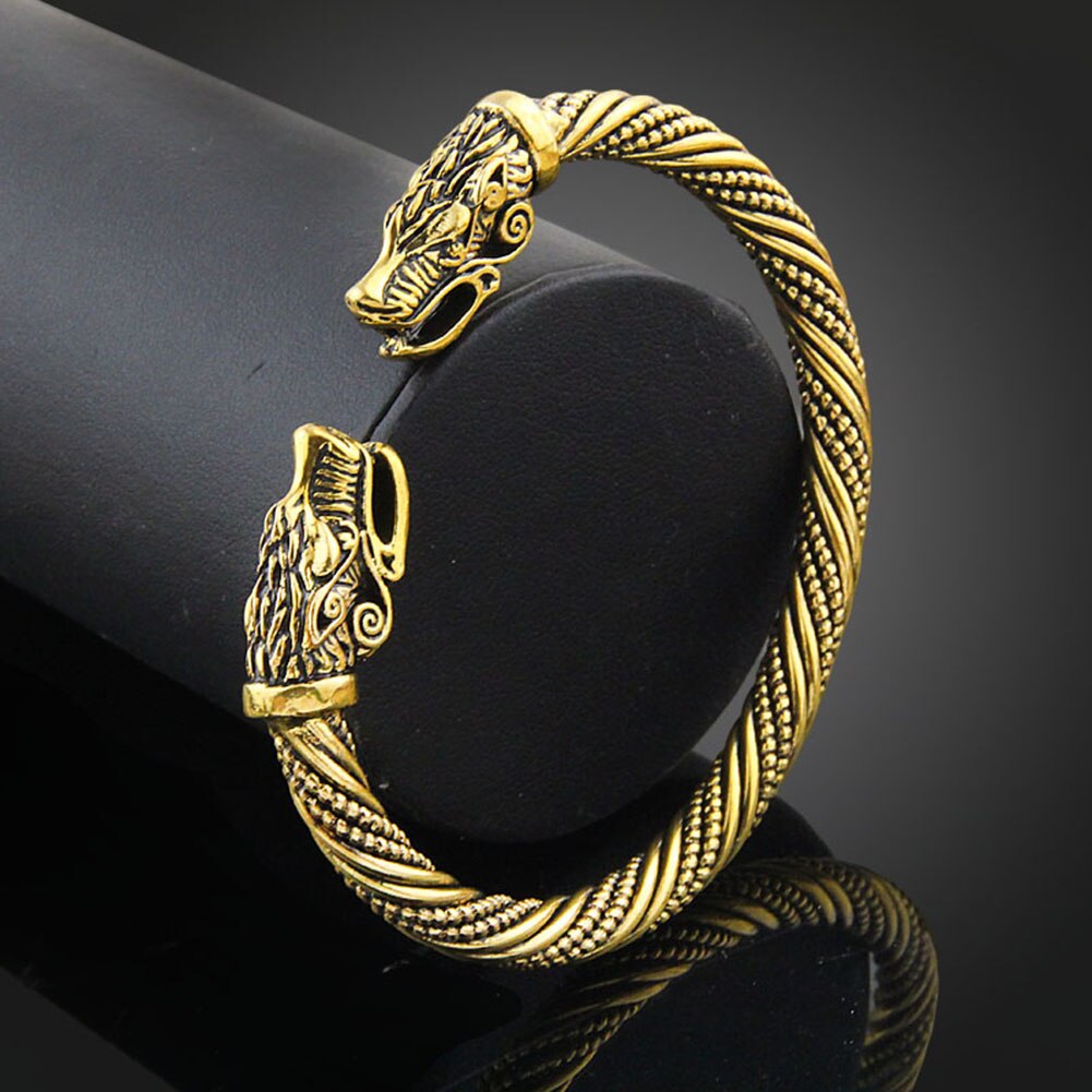 Teen Wolf Kopf Armband Indischen Schmuck Zubehör Viking Armband Männer Armband Manschette Armbänder Für Frauen Armreifen