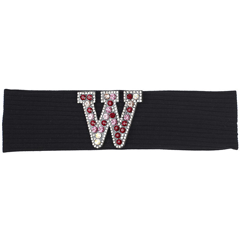 Zomer Casual Mode Vrouwen haarbanden Multi-color Strass brief Katoen Geribbelde hoofdbanden dames Meisjes haaraccessoires