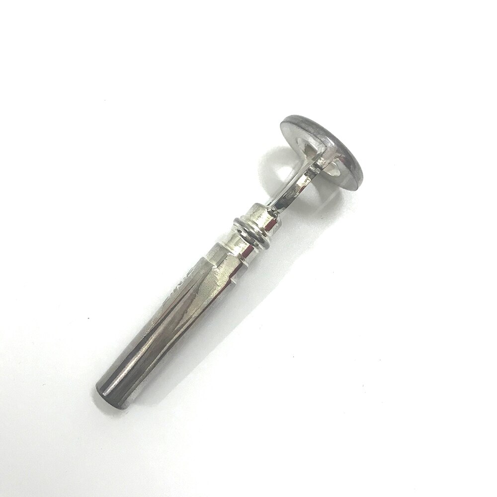 ! trompeta de Metal plateado para practicar la vibración de los labios, trompeta, ejercicio, trompeta y boca
