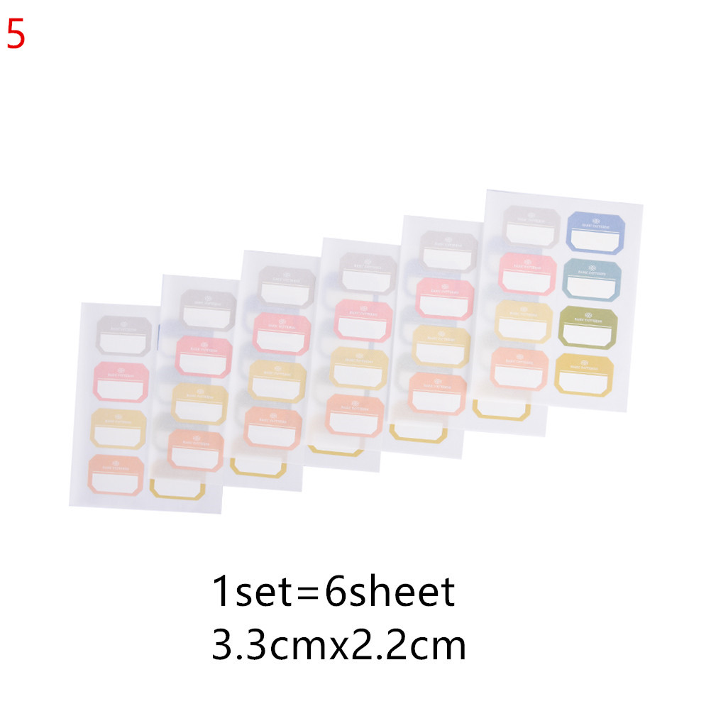 Self Adhesive Label Blank Note Label Bar Sticky White Writable Name Stickers Office School Stationery Supplies: 5