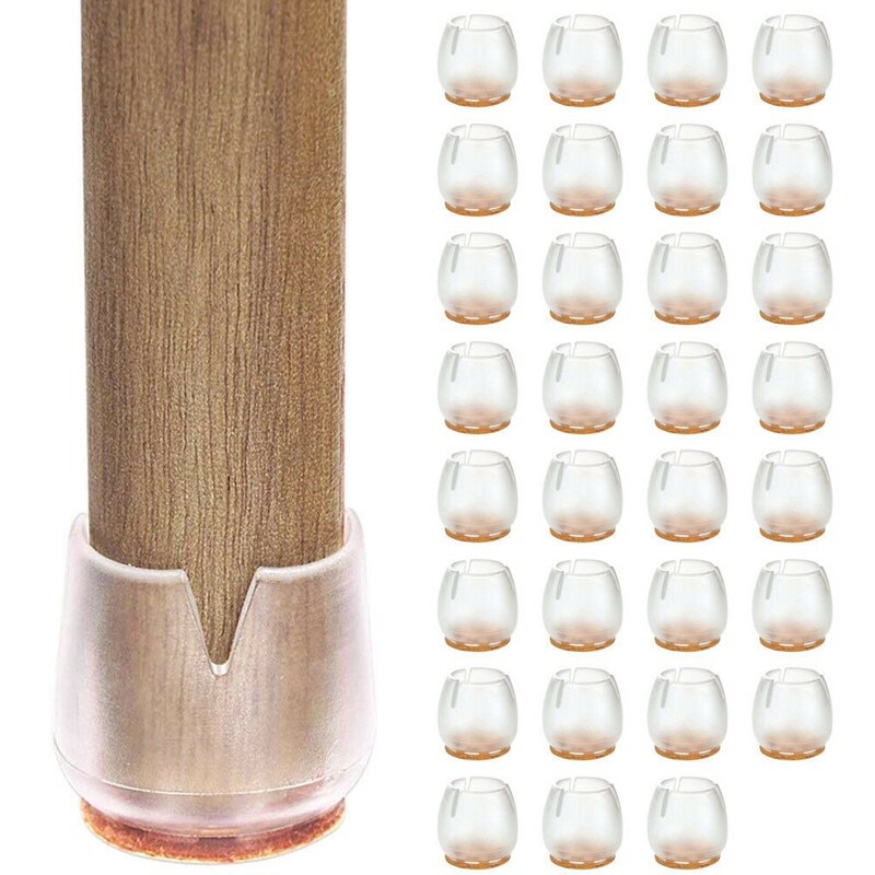 32 stuks stoelpoot siliconen doppen kussen meubel tafelpoten hoes vloerbeschermer (12-16mm)