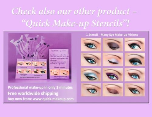 4 stk hurtig eyeliner stickies stencils øjenmakeup værktøjssæt eyeliner stencil kit øjenbryn skabelon forme rammer kort