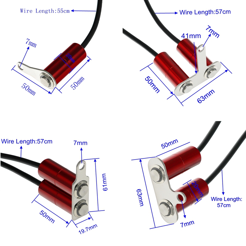 MotoLovee LED Motorcycle Switch Handlebar Adjustable Mount Waterproof ON-OFF Button For Headlight Fog Light Start Kill Switches