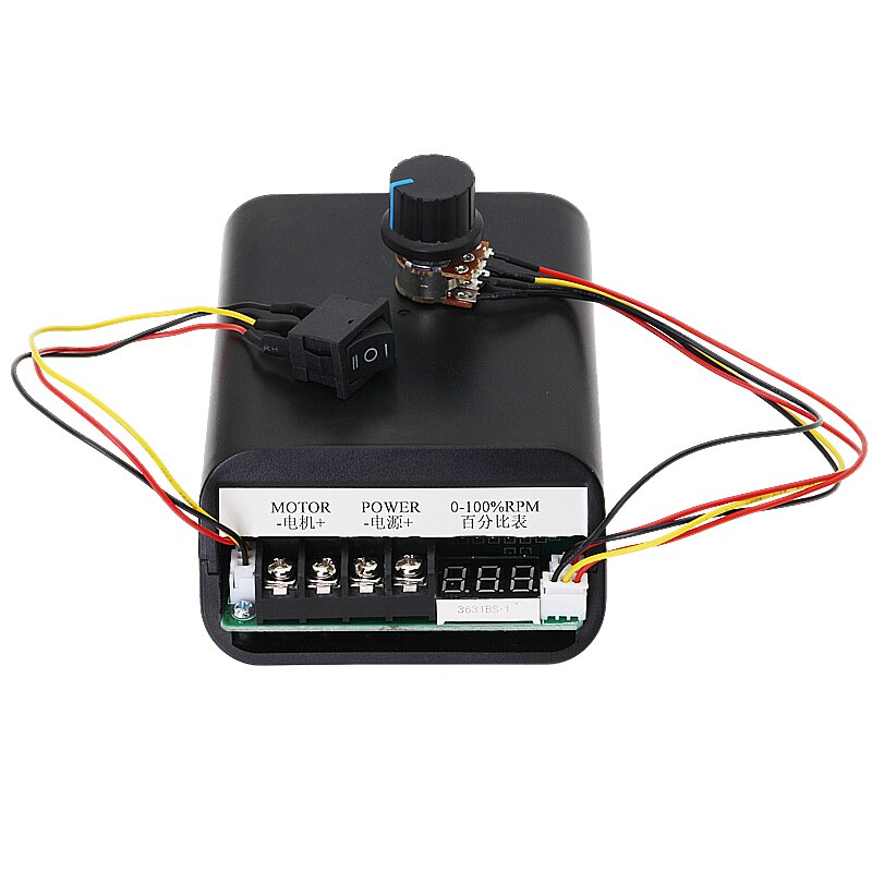 PWM dc motor speed controller max 60A CW CCW digital display 0~100% adjustable drive module Input 10V~55V