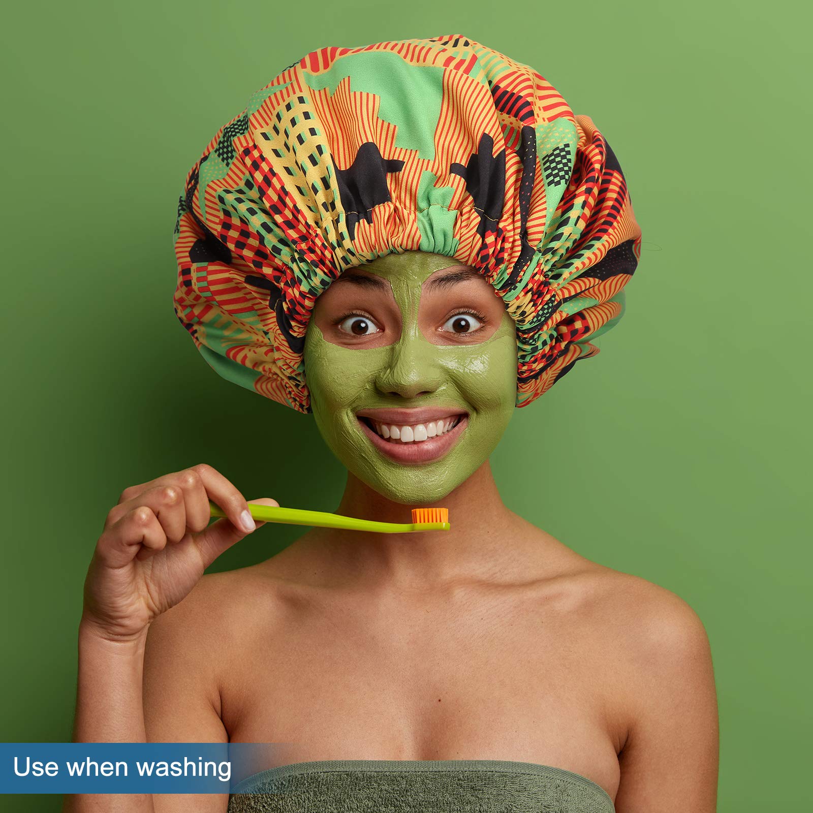 Gorro de dormir de satén de seda africana para niña y mujer, sombrero de banda ancha elástica, gorra de noche ajustable, sombreros de pelo Natural rizado, gorros para niña y mujer