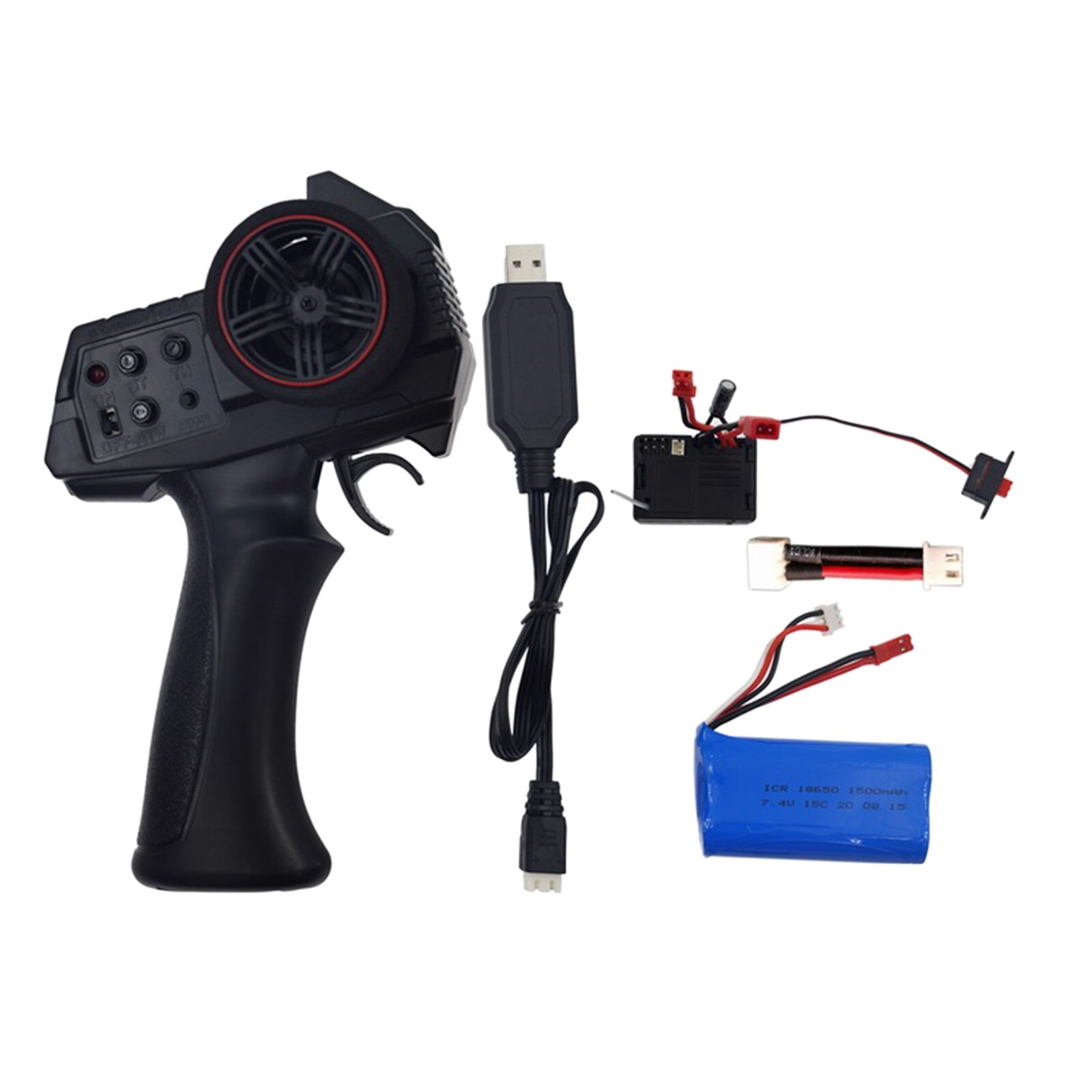 Transmisor de control remoto 2,4G 3 CH con receptor, transmisor de control remoto para RC
