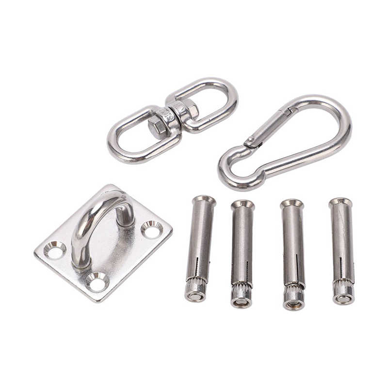 Suspension Ceiling Hanger High Hardness Anti Corrosion Ceiling Hanging Kit Stainless Steel Burr Free for Yoga Suspension