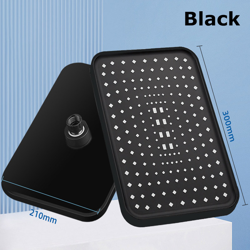 ABS High Pressure Rainfall Shower Head Bathroom 360° Adjustable Angle Anti-Clog Silicone Nozzle Water Saving Bathroom Accessorie: Yellow