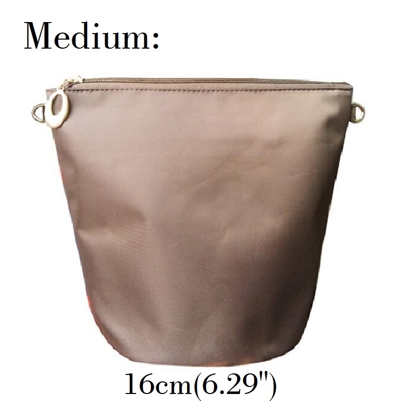 Organizer Bag for Bucket Handbag Bucket Bag Inserts (Apricot, Black, Coffee): Pink