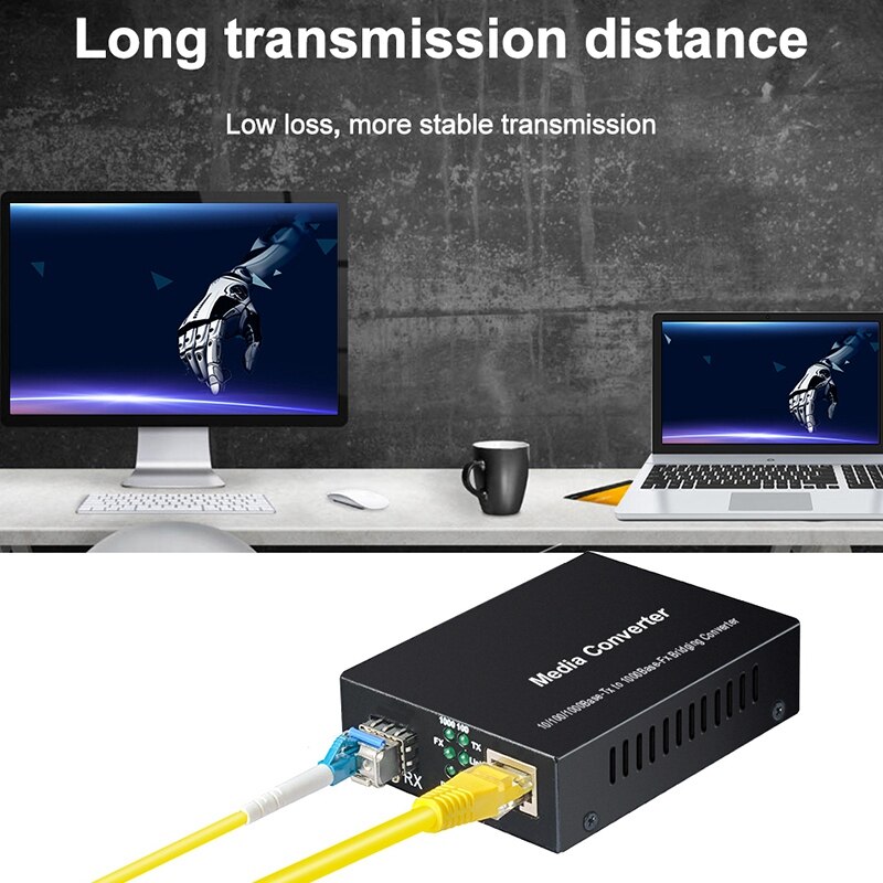 1Gb Sfp Fiber Om RJ45 Glasvezel Media Converter 1000Mbps Sfp Fiber Switch Met Sfp Module Compatibel Mikrotik