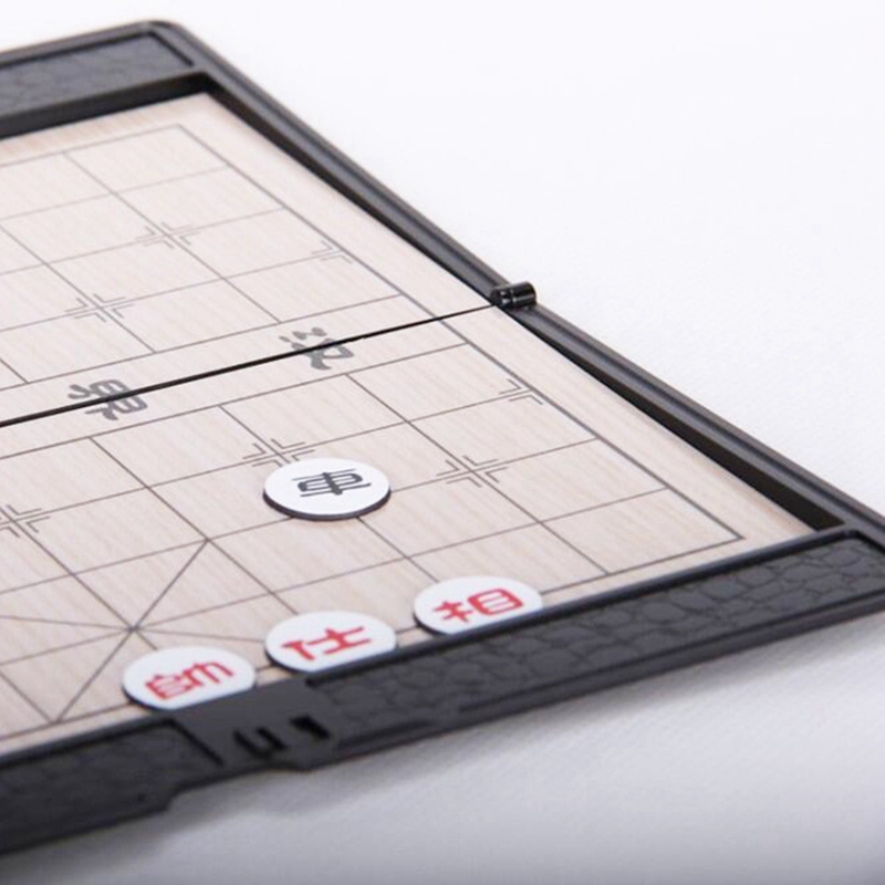 -Magnetic Chinese Chess Foldable Wallet Style Chinese Chess Mini Portable Magnet Thin Chess
