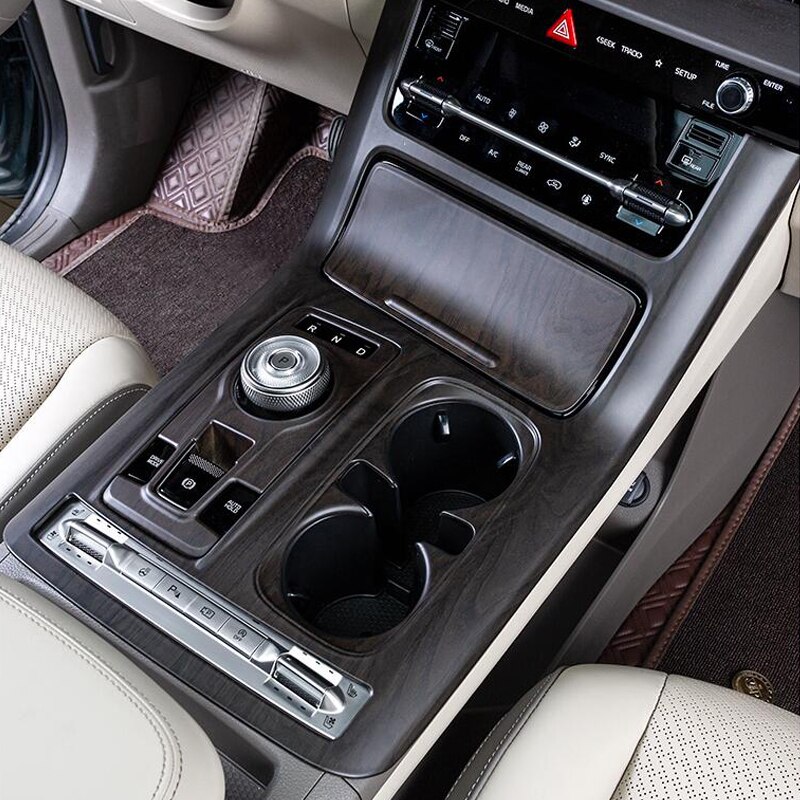 For Kia Carnival KA4 Car peach wood Interiors Window Lift Button Gear Panel Air AC Vent Cover Kit Trim Accessories